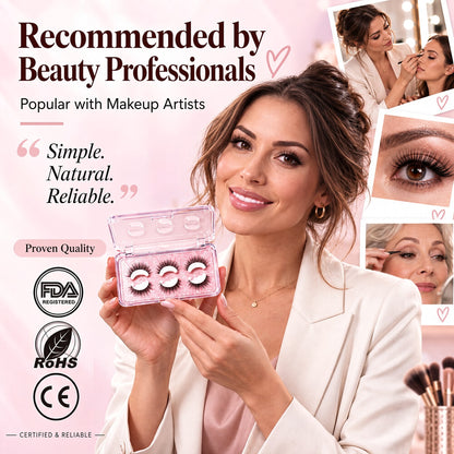 ✨Self-Adhesive Reusable Lashes | Lift Tired Saggy Eyelids in 3 Seconds👀 – No Glue, Zero Hassle!