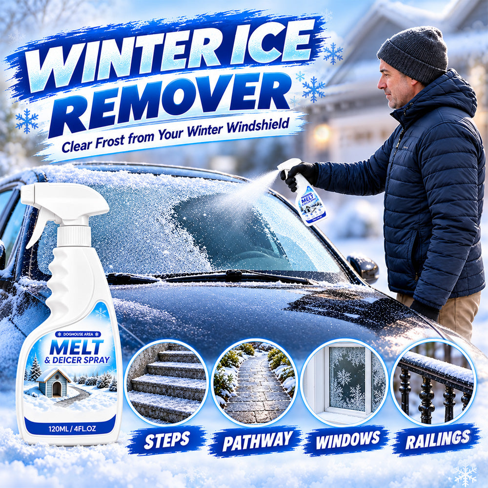 👑 Pet Friendly Salt-Free Ice Melting Spray, ❄️❄️Quick Spray-On De-Icer, Protects Paving & Garden From Salt Damage