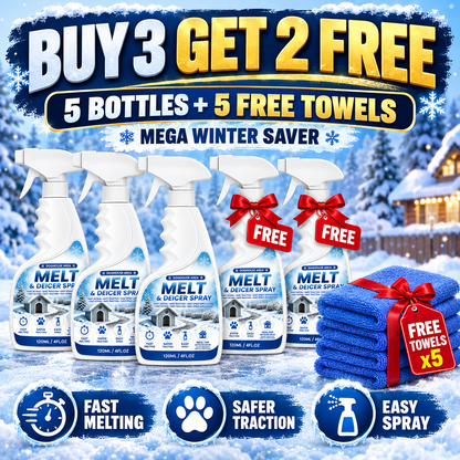 👑 LIMITED-TIME 50% OFF WINTER SPACIAL OFFER! |🐾 Fast Pet-Safe Outdoor De-Icing & Snow Melting Spray❄️