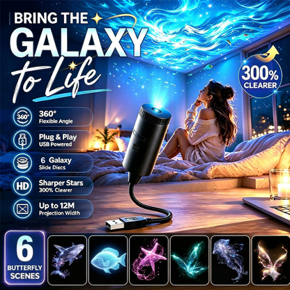 Celsiora®🥳Plug-and-Play HD Galaxy & Ocean Projector Night Light🥳50,000+ Happy Users