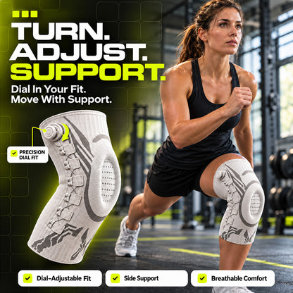 🏃Professional Adjustable Sports Knee Support Brace – Compression, Stability & Secure Fit for Active Movement