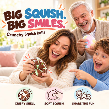 🔥👀BOGOF+50% Offer!!🥯Crunchy Squishy Stress Ball – Satisfying Crackable Shell & Soft Squeeze Centre🍫 | Pastel Macaron & Matcha Dark Chocolate | Fun Sensory Fidget Toy & Cute Gift🎁