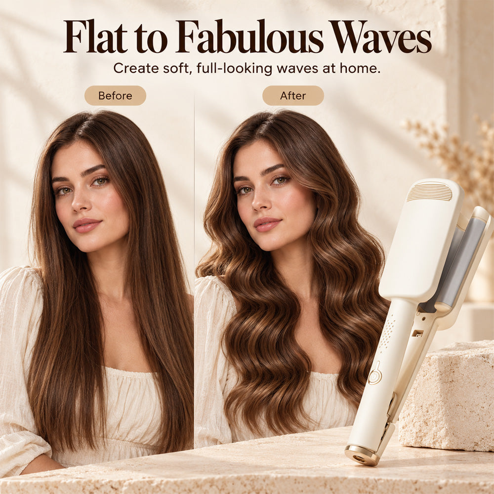 🎁2026 New Arrivals 50% OFF💥Wavy Curling Iron – Salon shine & heat protection