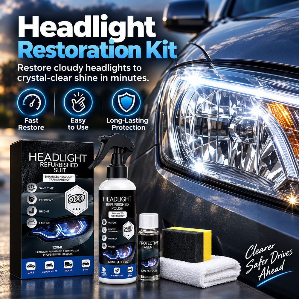 ⏳LAST DAY - 50% OFF!!🚗Professional Car Headlight Restoration Kit