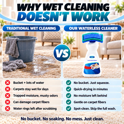 ✨  BUY 2 GET 1 FREE 🏆 Waterless Carpet & Upholstery Foam Cleaner – Fast Stain Removal for Rugs, Sofas, Car Seats & Everyday Spills