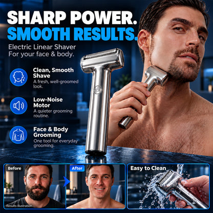 🪒Men's Rechargeable Foil Electric Shaver ⚡🧔– Efficient Close Shaving, Cordless Portable Wet & Dry Beard Razor for Daily Grooming