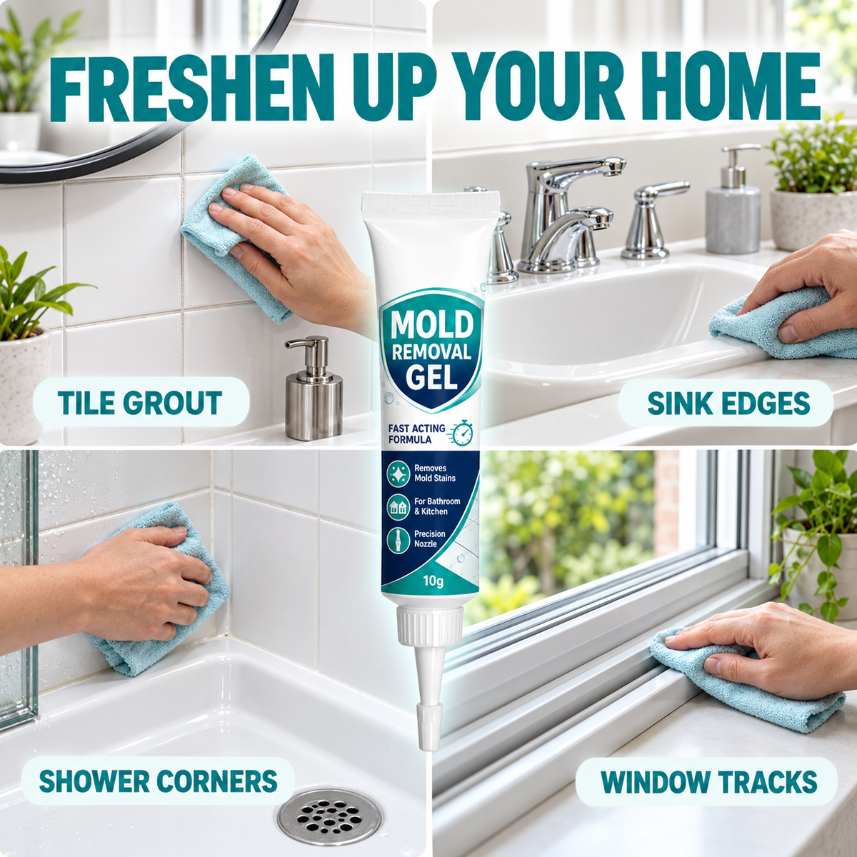 Household Mold Remover Gel for Bathroom & Kitchen