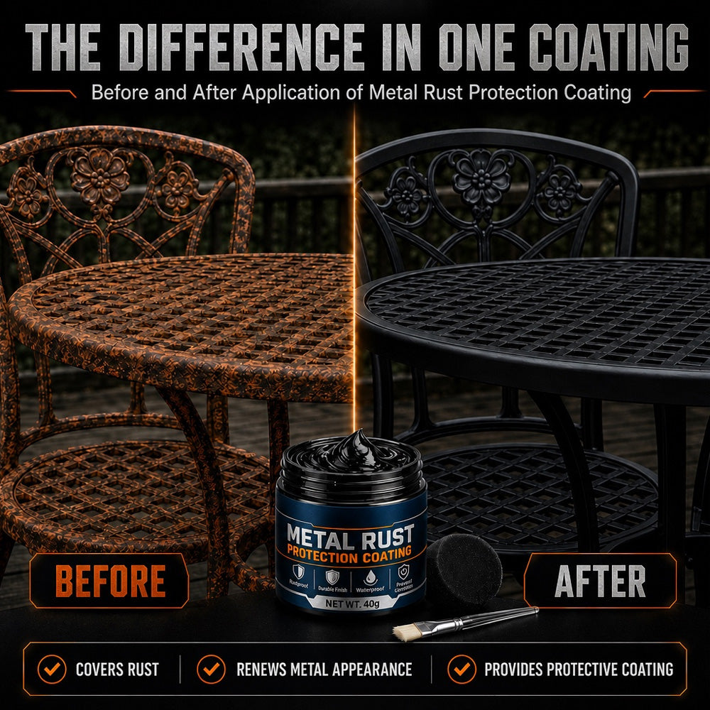 🥳2026 HOT SALE🥳💞50K+ SOLD!🔧🏠 60% OFF! Metal Rust Protection Black Repair Paste – Restores rusty gates, railings & tools. Forms protective coating – no need to replace! 🛡️✨