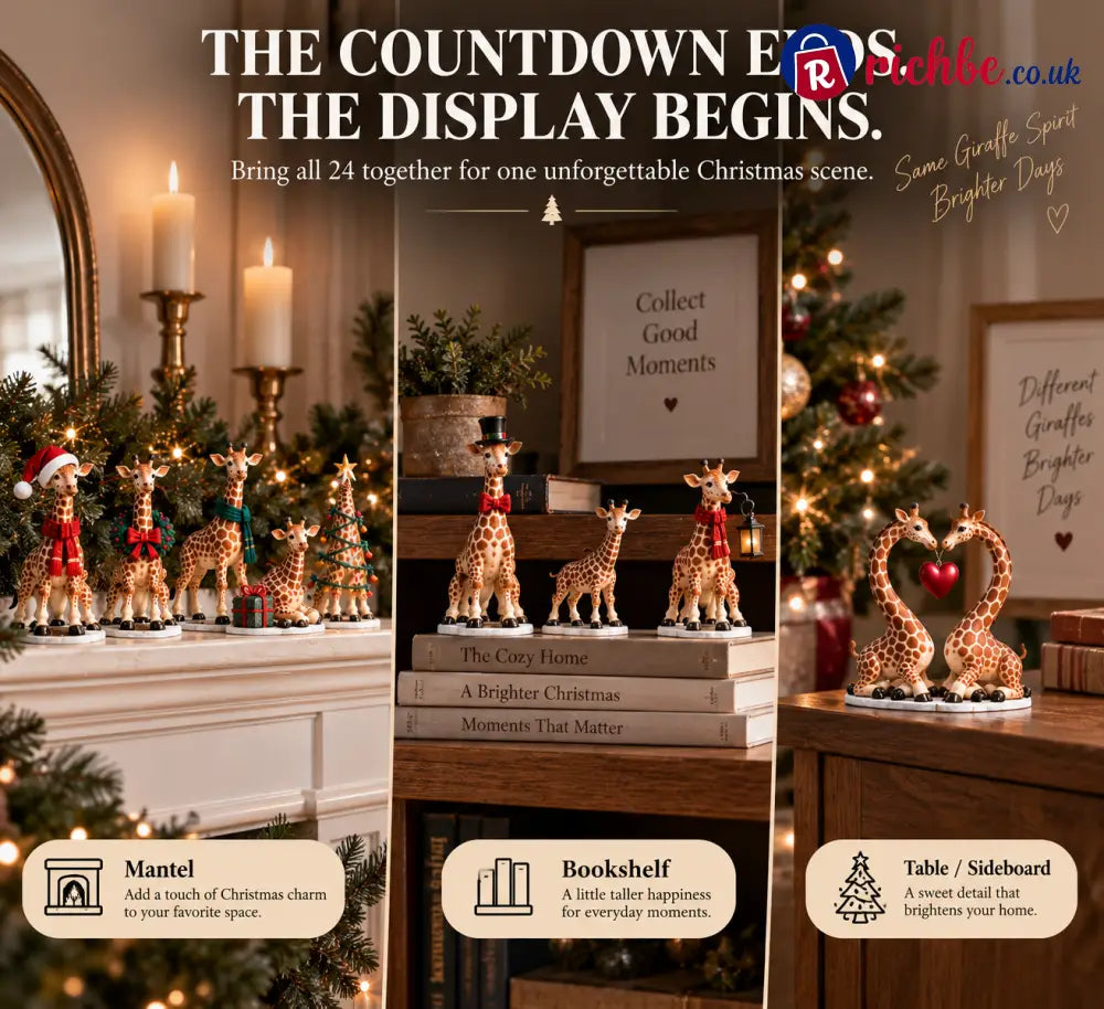 🦒 24 Days of Giraffe Christmas — 24 Unique Holiday Characters