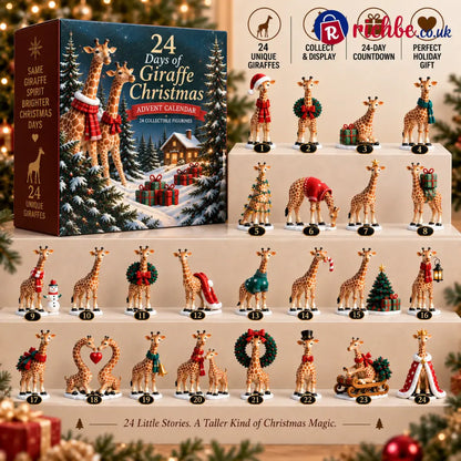 🦒 24 Days of Giraffe Christmas — 24 Unique Holiday Characters