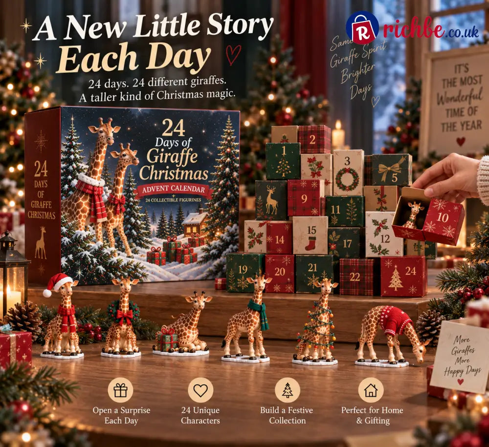 🦒 24 Days of Giraffe Christmas — 24 Unique Holiday Characters