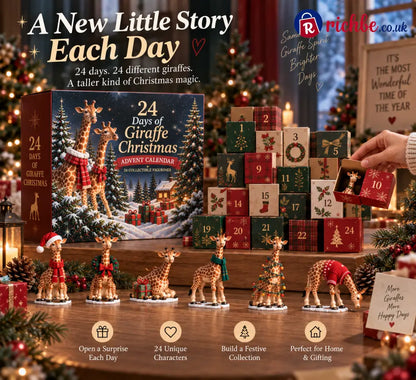 🦒 24 Days of Giraffe Christmas — 24 Unique Holiday Characters