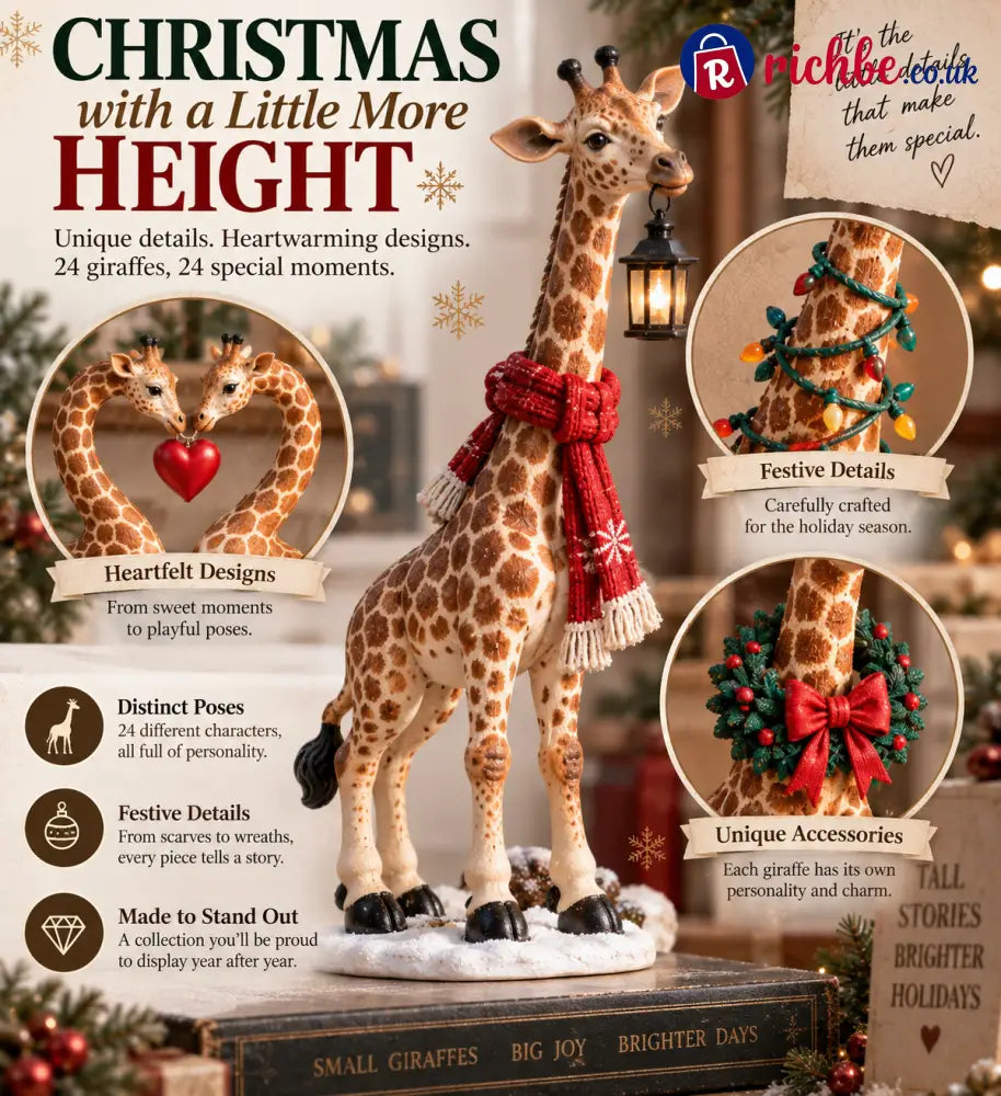 🦒 24 Days of Giraffe Christmas — 24 Unique Holiday Characters