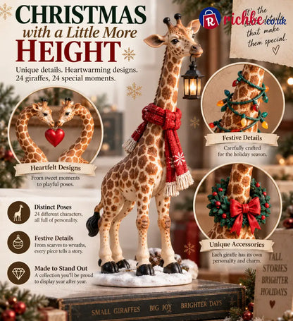 🦒 24 Days of Giraffe Christmas — 24 Unique Holiday Characters