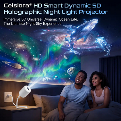 upsell Celsiora® Night Light Projector - Smart Holographic Star Projector