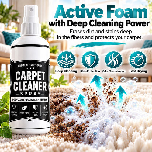 💥👀Shockingly low price!⏰🧼No-Scrub Deep Clean Carpet Spray | No Rinse Spot Stain Remover For Pet Paws 🐾, Coffee Spills ☕, Sofa & Car Upholstery 🚗