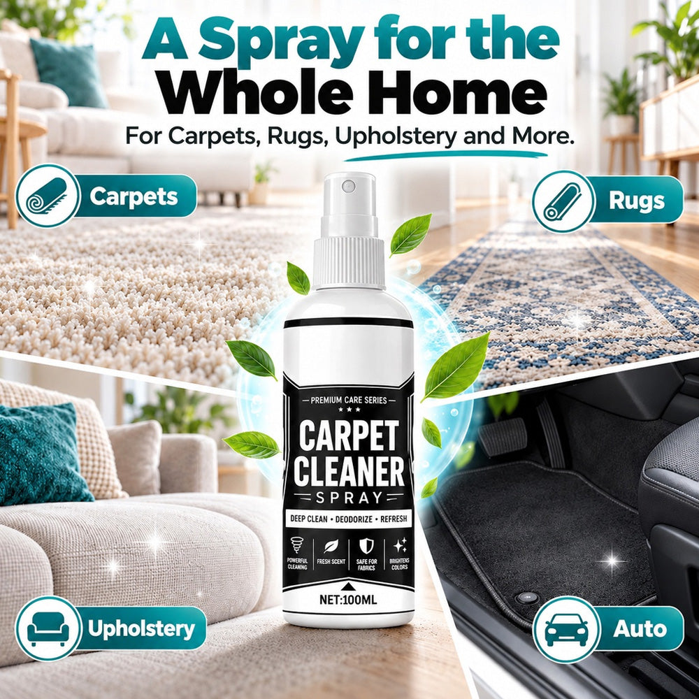💥👀Shockingly low price!⏰🧼No-Scrub Deep Clean Carpet Spray | No Rinse Spot Stain Remover For Pet Paws 🐾, Coffee Spills ☕, Sofa & Car Upholstery 🚗