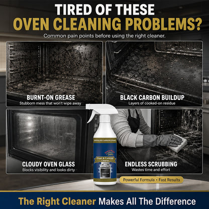 💥 LAST DAY SALE｜50% OFF 🌻Heavy Duty Oven & Cooktop Cleaner Spray 🔥