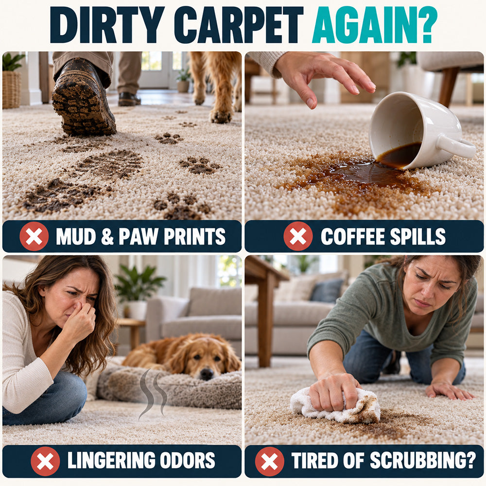 UPSELL 🏆Last Day Buy 1 Get 1 Free🎁 Deep Clean Carpet Spray – Industrial-Strength Formula | Perfect for Auto Interiors, Sofas & Rugs, Effortless Stain Removal ✨