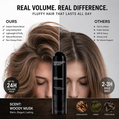 50% OFF ✨ Instant Volume Hair Spray – Full, Fluffy Hair with Luxurious Woody Musk Scent