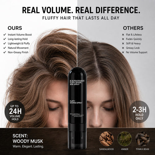50% OFF ✨ Instant Volume Hair Spray – Full, Fluffy Hair with Luxurious Woody Musk Scent