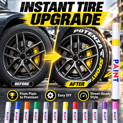 🌈Tyre Letter Paint Marker | Give Your Wheels a Custom Look✨