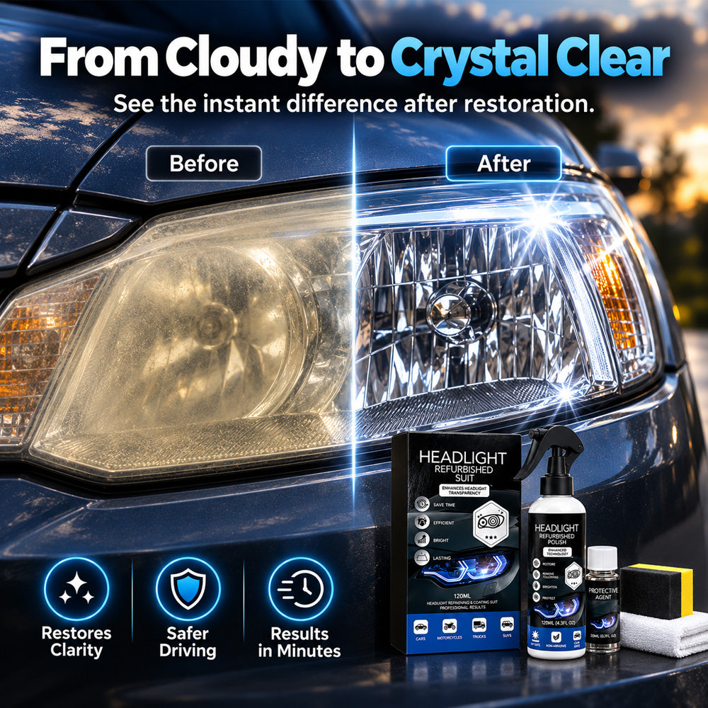 ⏳LAST DAY - 50% OFF!!🚗Professional Car Headlight Restoration Kit