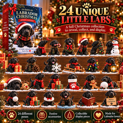 ⏳ Last day to save 50% 🎄 24 Days of Labrador Christmas – Black Lab Advent Calendar 🐾