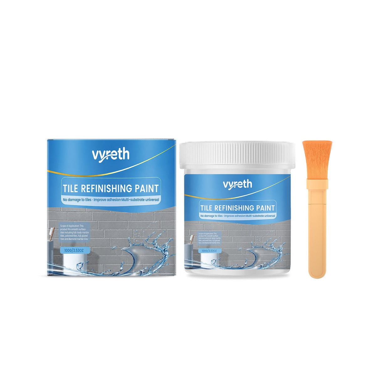 upsell White Tile Refinishing Paint with Brush