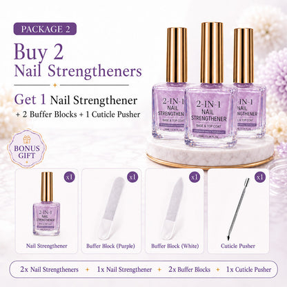 💅 50% OFF !! ⏰ Lilac Glossy Nail Strengthener – Strengthen Weak Nails & Restore Natural Shine