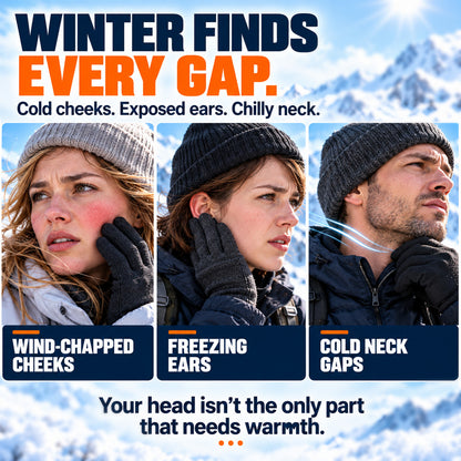 🥳2026 HOT SALE🥳💞50K+ SOLD! 🧣❄️ 50% OFF! 3-in-1 Winter Balaclava – windproof fleece covers head, neck, face & ears. Adjustable fit for skiing, cycling & cold weather!