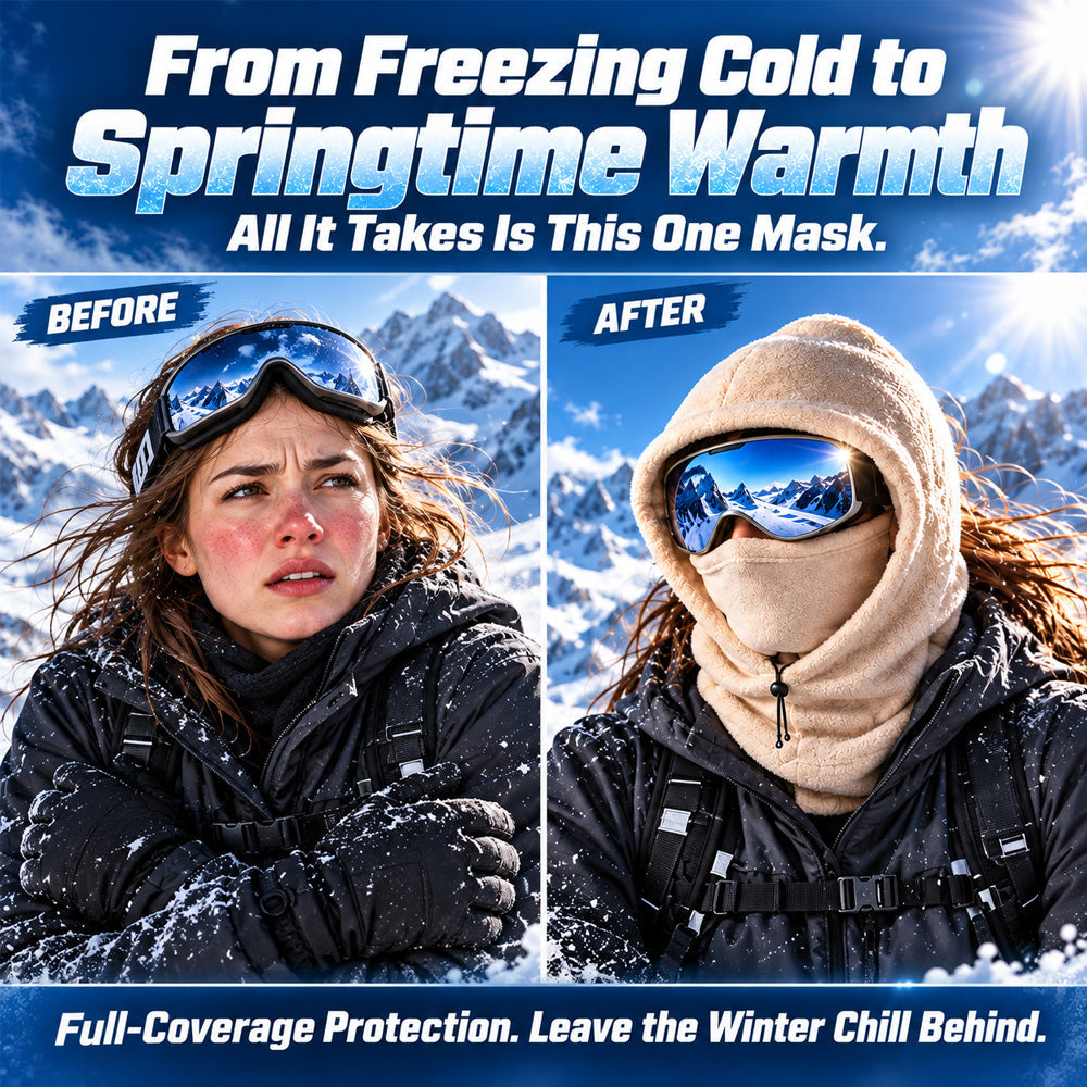 50% OFF | ❄️🔥Winter Essential Balaclava Hood 🧣– 3-in-1 Warm Face & Neck Coverage for Everyday Outings | Affordable Cold-Weather Must-Have