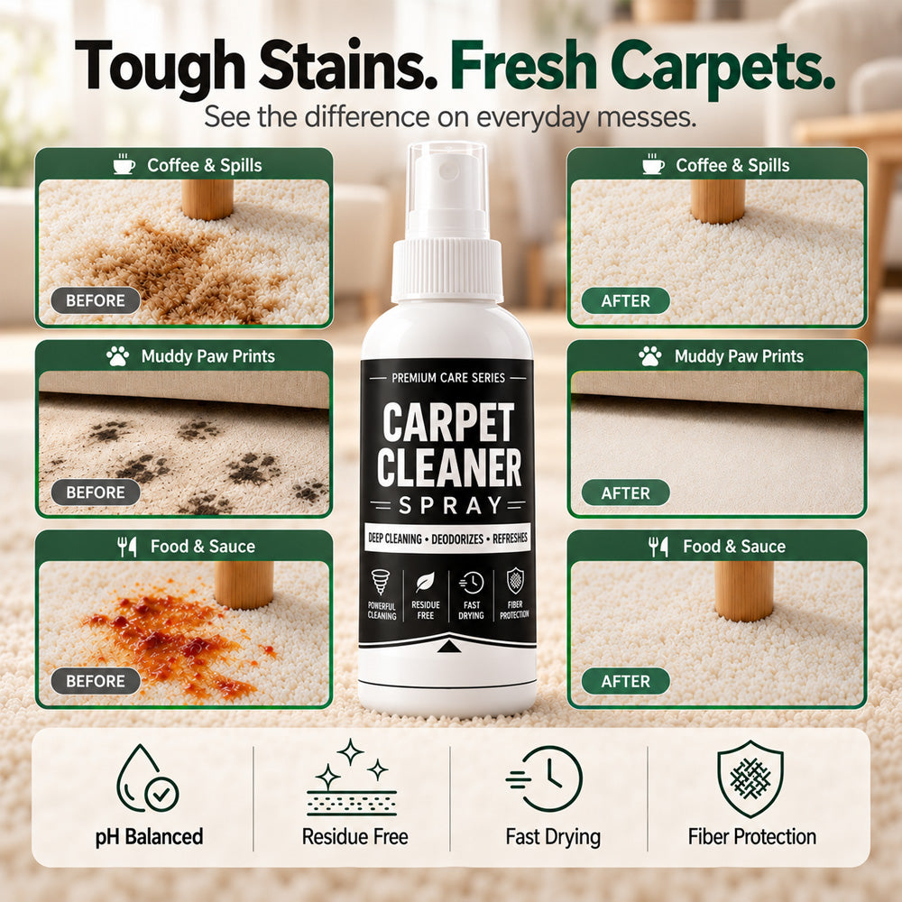 🏆 🏆 Buy 1 Get 1 Free🎁 Deep Clean Carpet Spray – Industrial-Strength Formula | Perfect for Auto Interiors, Sofas & Rugs, Effortless Stain Removal ✨