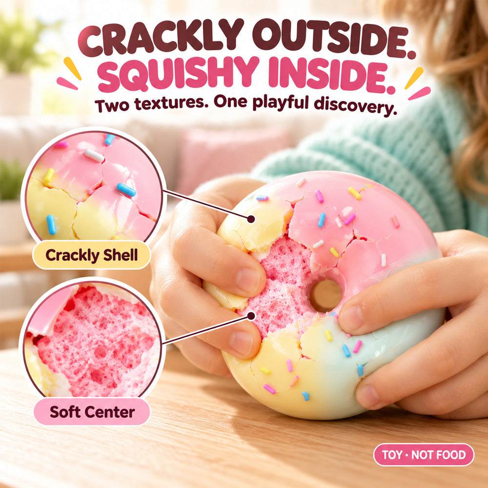🍩 Crack & Squish Doughnut – Satisfying Sensory Toy & Fun Little Gift 🎁