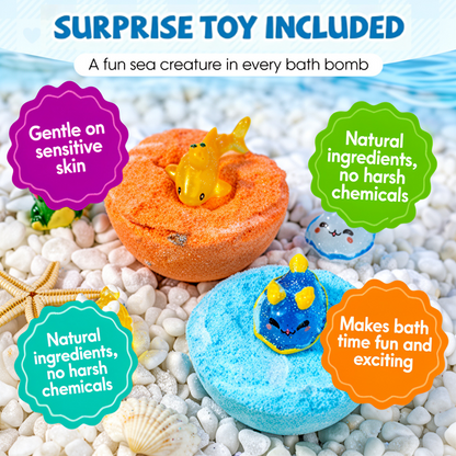 upsell🧸 12-Piece Bath Bomb Gift Set for Kids ✨🛀