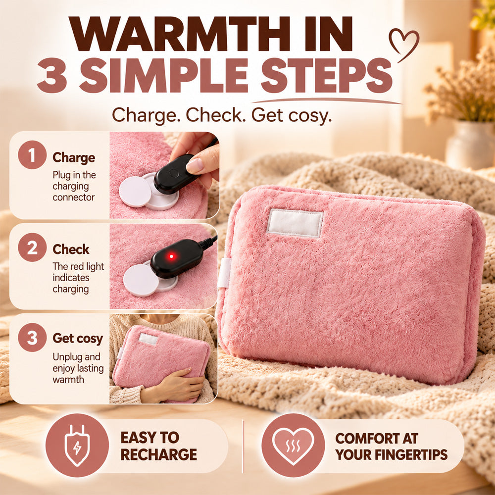 🔥Winter Warmth Special – Lowest Prices of the Season!|🏆Winter Warmth Deal Rechargeable Hot Water Bottle – No Boiling Needed, Portable Heat Pack for Cold Hands, Feet & Cosy Nights at Home or Work