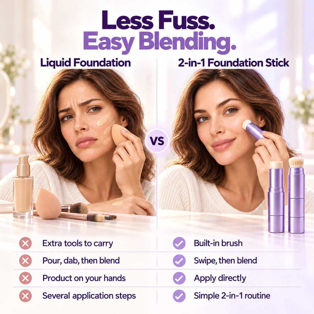 🔥Final 2 Hour 76% OFF🔥2-in-1 Color-Changing Foundation Stick