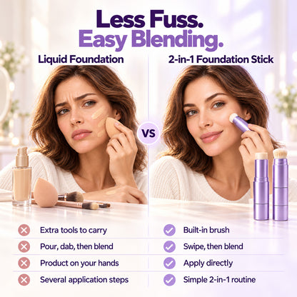 🔥Final 2 Hour 76% OFF🔥2-in-1 Color-Changing Foundation Stick