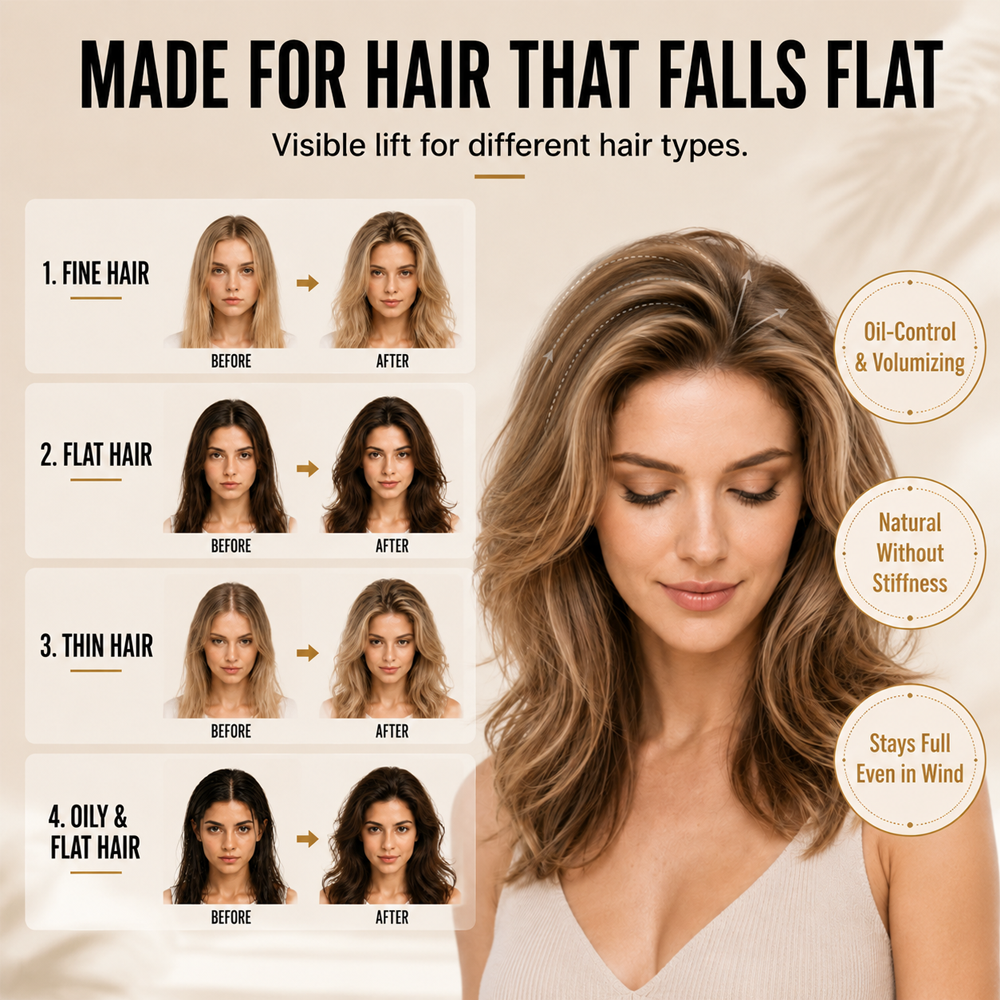 ☀️ Summer Hair Rescue 💇🏻‍♀️ 3-Second Volume Boost! Instantly Create Fluffy & Elegant Hairstyles! 👩 Peach-Scented Volumizing & Setting Spray
