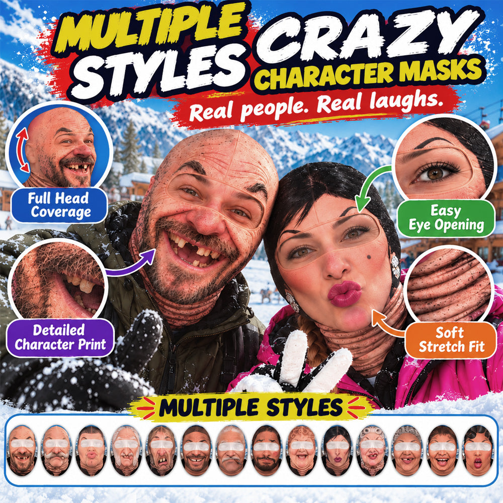 ⏳ Save 49% Today Only! 😂 Funny Thermal Balaclava – Warm, Soft & Stretchy ☁️ Hilarious Designs & 4 Ways to Wear for Skiing, Outdoor Adventures & Everyday Comfort 🎿❄️