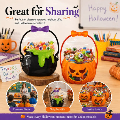 🎃 2026 Halloween Early Deal! 👻 40% OFF🎉Halloween Goodie Bags 🧡 Pumpkin & Cauldron Treat Bags for Trick-or-Treating, Parties & Spooky Fun 🍬 — Devareon®