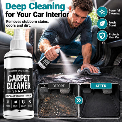 💥👀Shockingly low price!⏰🧼No-Scrub Deep Clean Carpet Spray | No Rinse Spot Stain Remover For Pet Paws 🐾, Coffee Spills ☕, Sofa & Car Upholstery 🚗