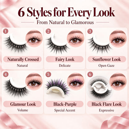 ✨Self-Adhesive Reusable Lashes | Lift Tired Saggy Eyelids in 3 Seconds👀 – No Glue, Zero Hassle!