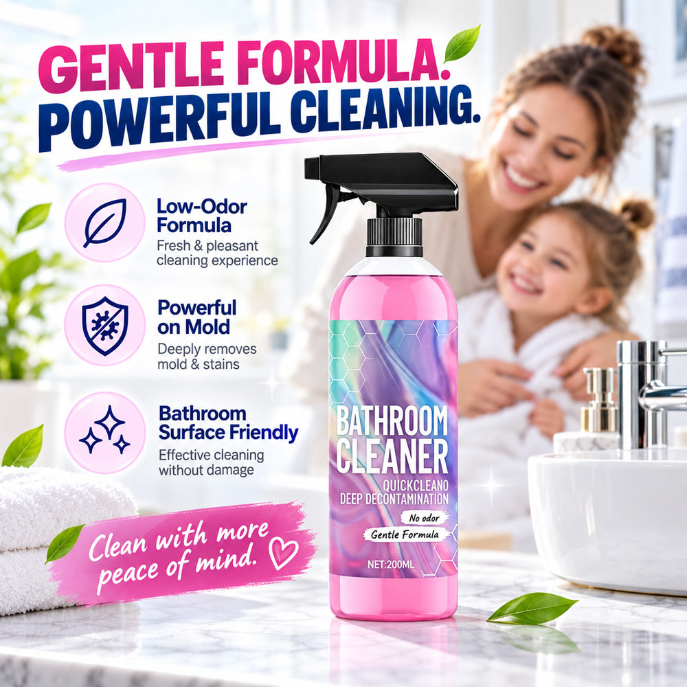 🧼Mould Remover Spray – Mould-Free Bathroom in 15 Minutes, Chlorine Free Black Mould Remover for Silicone Sealant, Grout, Tiles & Shower | Active Oxygen Formula, No Scrubbing, Odour Neutral, Safe for Kids & Pets