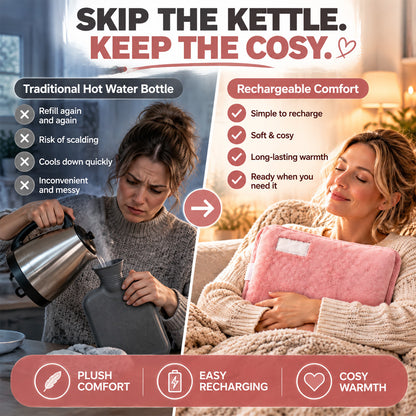 🔥Winter Warmth Special – Lowest Prices of the Season!|🏆Winter Warmth Deal Rechargeable Hot Water Bottle – No Boiling Needed, Portable Heat Pack for Cold Hands, Feet & Cosy Nights at Home or Work