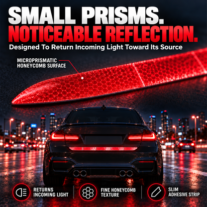 🚗 LIMITED‑TIME 50% OFF! 🔥Reflective Car Sticker Strips for Trunk & Rear Bumper