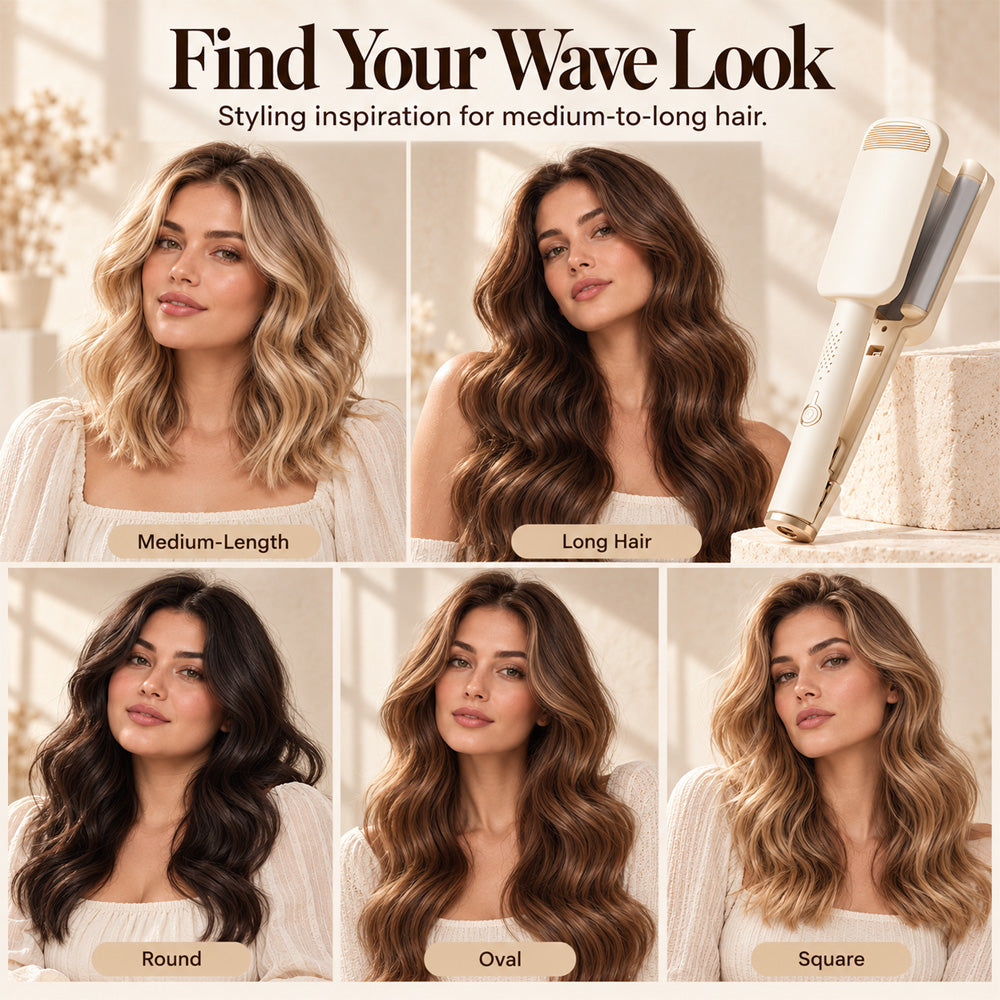 🎁2026 New Arrivals 50% OFF💥Wavy Curling Iron – Salon shine & heat protection