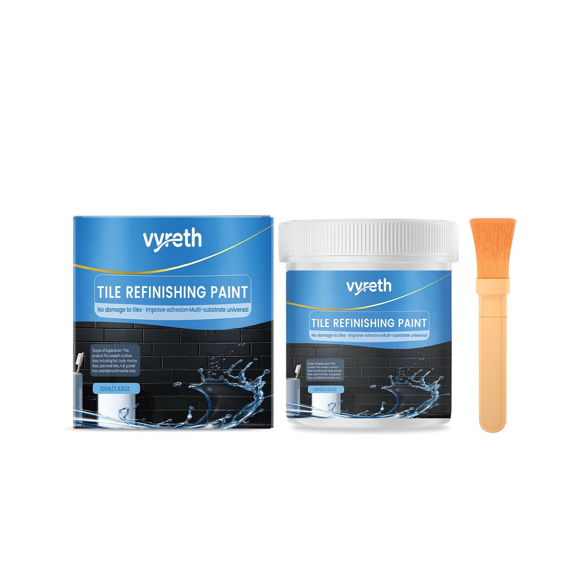 upsell White Tile Refinishing Paint with Brush