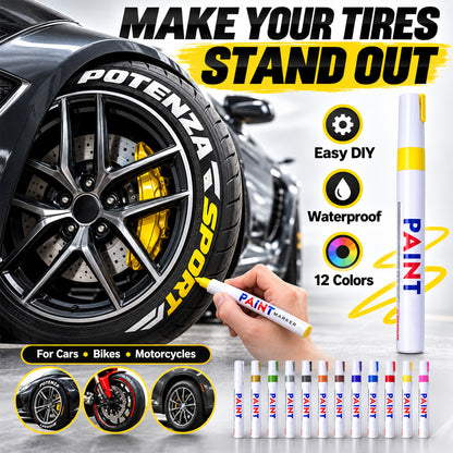🌈Tyre Letter Paint Marker | Give Your Wheels a Custom Look✨