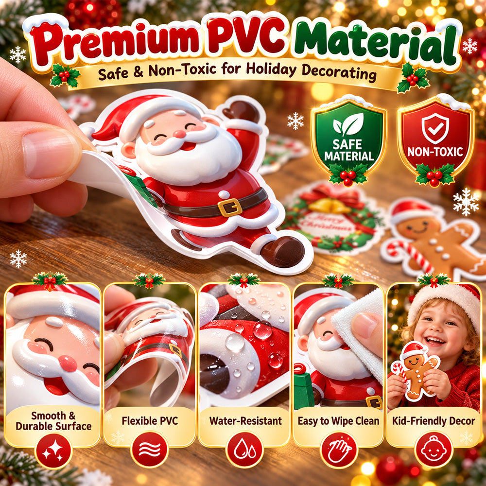 🥳New! Introductory Price - Half Price today🎄 Light-Up Christmas Wall Decals | No Drill, No Wires, Instant Holiday Glow 🎄